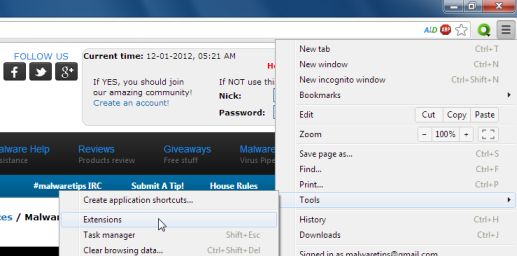 Description: Google Chrome Extensions